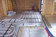 underfloor heating from under stairs photo