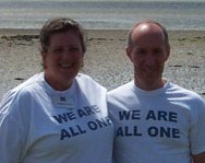 photo of the Directors wearing We Are All One T-shirts