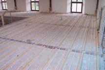 suspended timber underfloor heating pipes 3