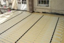 photo of underfloor heating in a conservatory