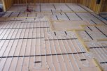 photo of underfloor heating in beam and block floor