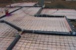 photo of underfloor heating in a structural slab floor