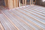 photo of underfloor heating in a suspended timber upper floor