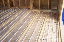 suspended timber underfloor heating photo